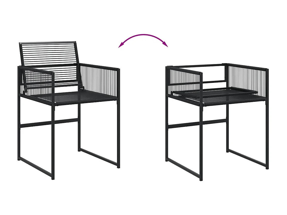 Bucksport  17-delige Tuinset poly rattan zwart