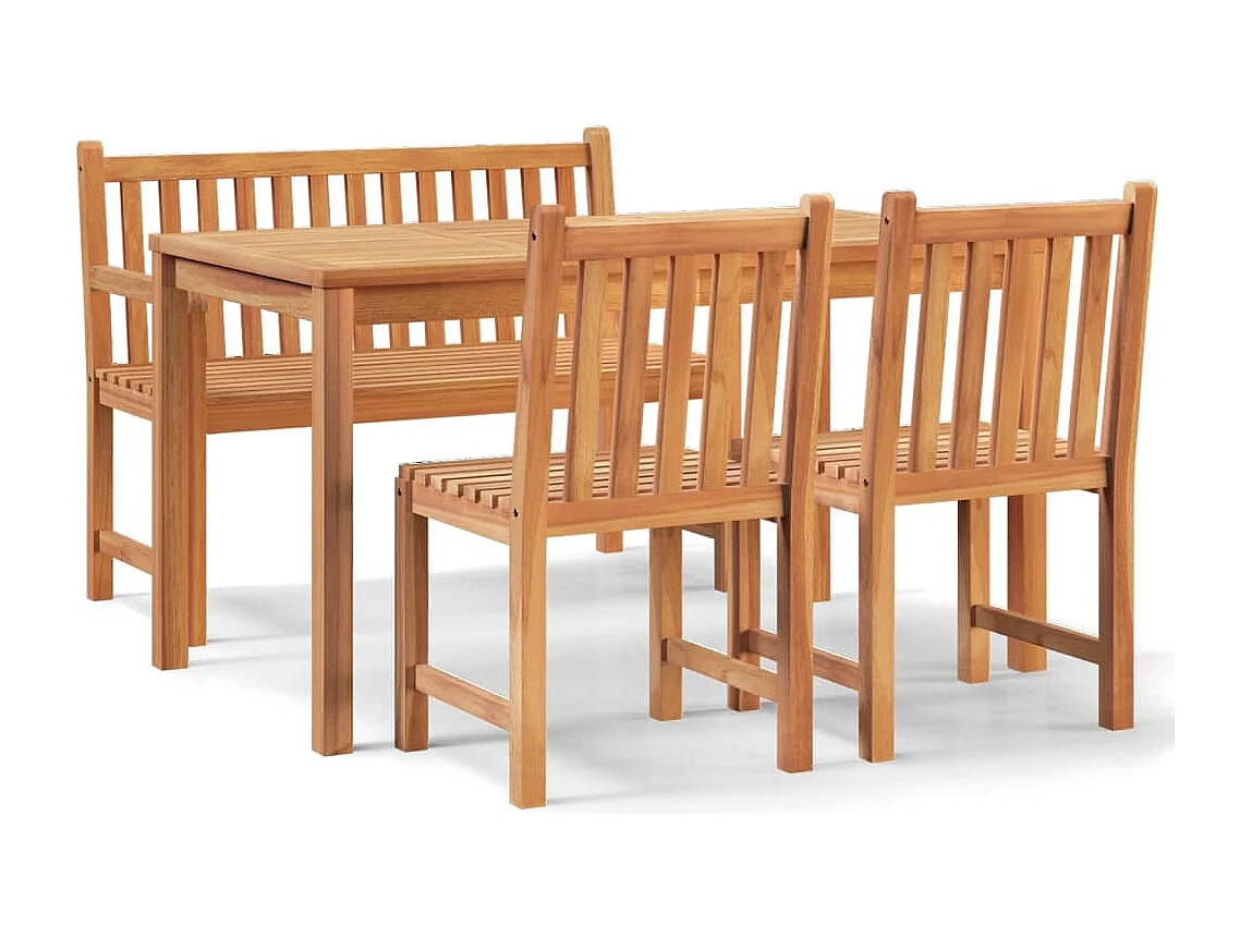 Prolenta Premium -  4-delige Tuinset massief teakhout