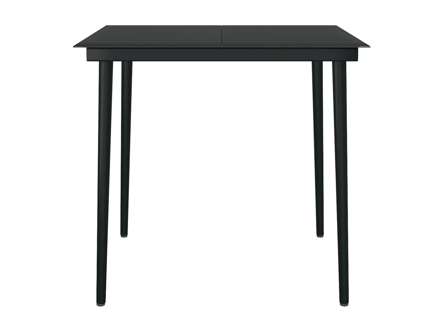 Jarlik  Ensemble à manger de jardin 3 pcs Noir