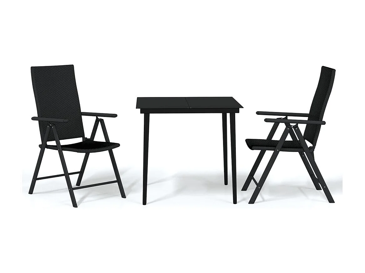 Jarlik  3-delige Tuinset zwart