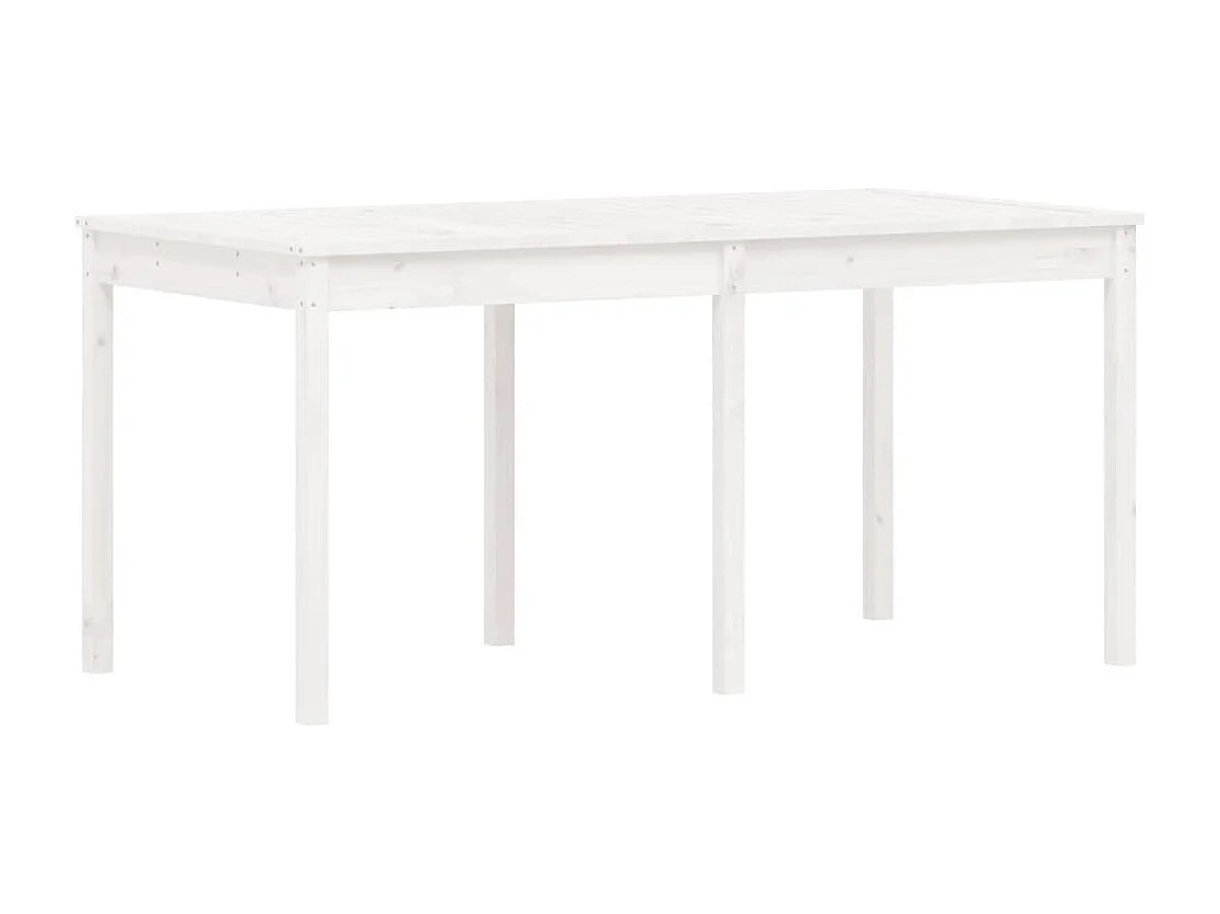 Janne Elise  Ensemble à manger de jardin 7 pcs blanc bois massif de pin