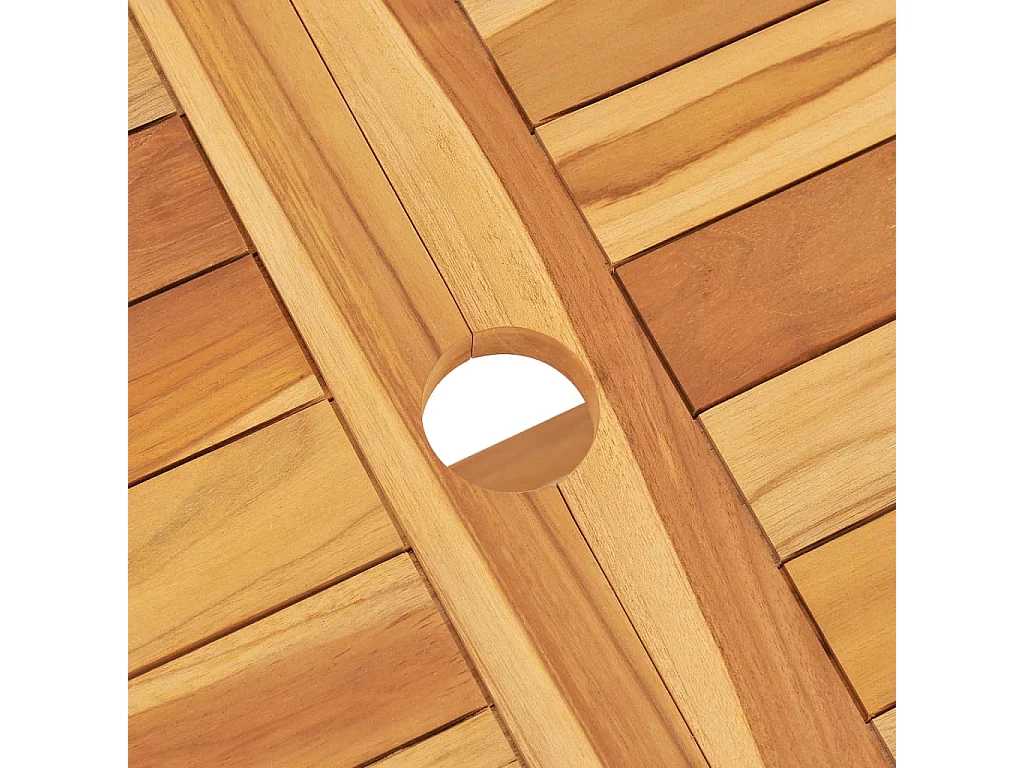 Arvo  Juego de comedor de jardín 7 piezas madera maciza de teca