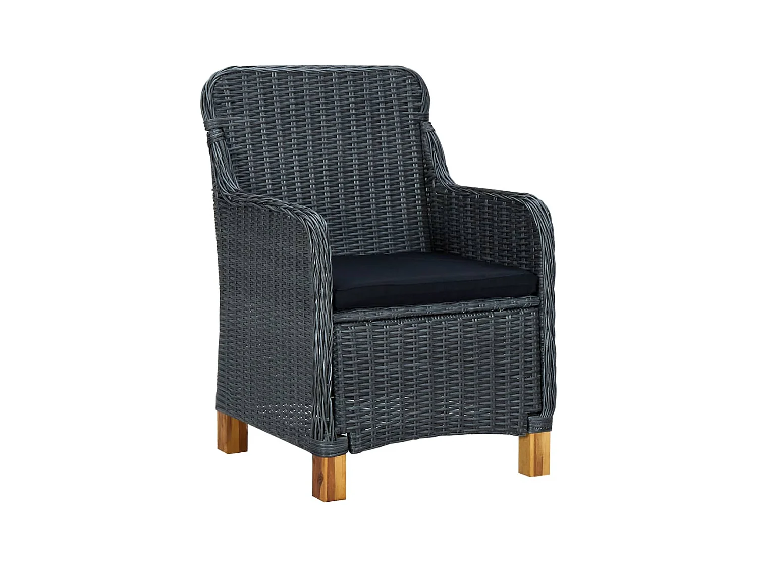 Svogerslev  Ensemble à manger de jardin 5 pcs Gris foncé