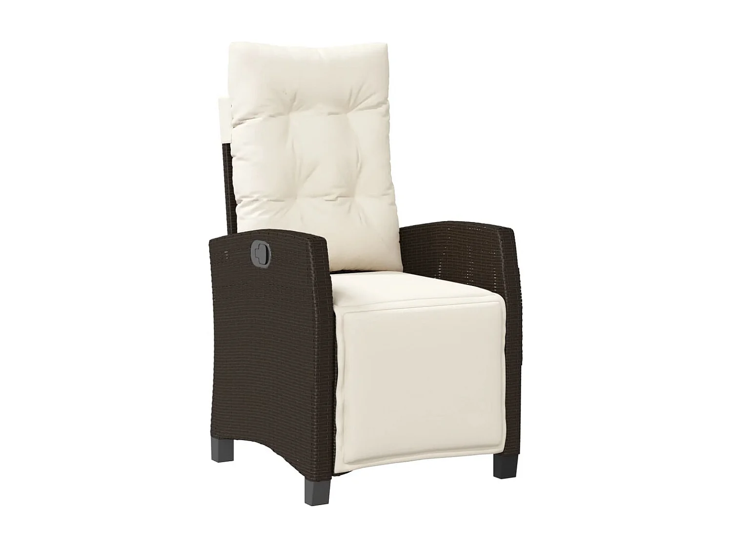 Prolenta Premium -  Ensemble à manger de jardin 3 pcs et coussins marron poly rotin