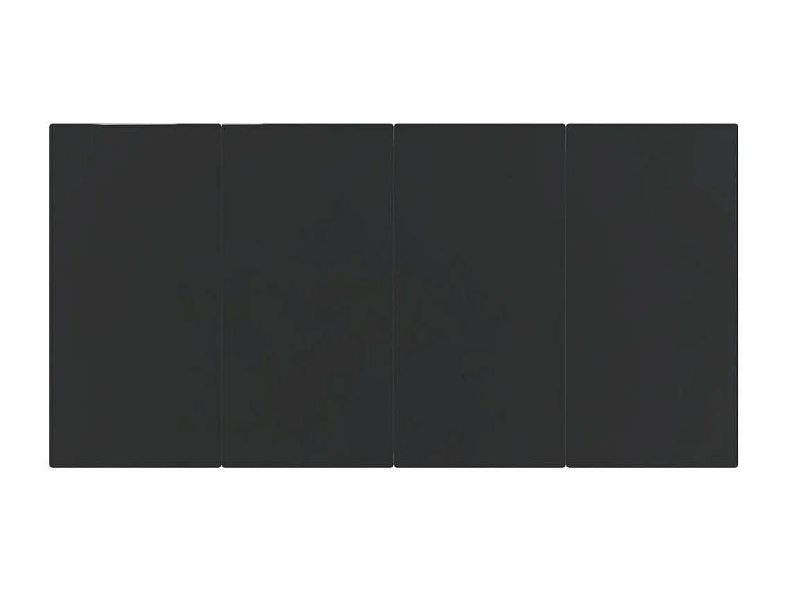 Hillsboro  Ensemble à manger de jardin avec coussins 7 pcs Noir