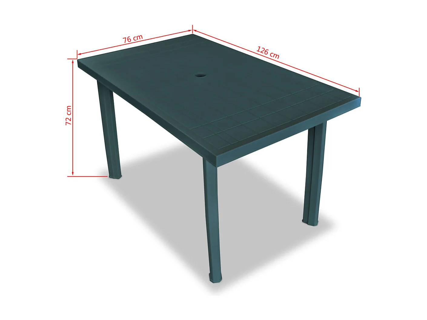 Raaf  Ensemble à manger d'extérieur 5 pcs Plastique Vert