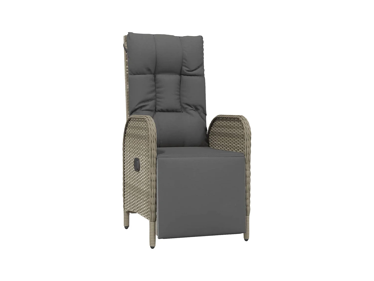 Holbaek  3-delige Tuinset met kussens poly rattan grijs