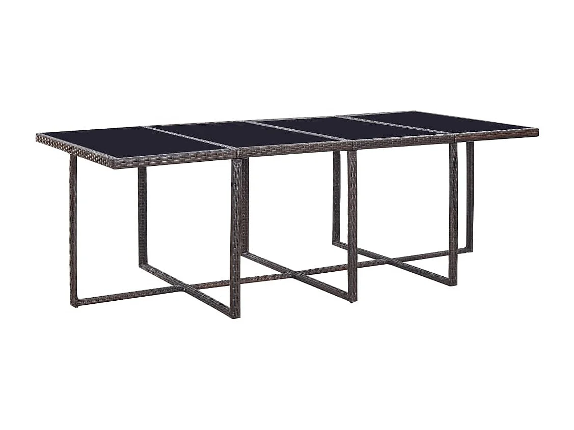 Chenoa  Ensemble à manger d'extérieur et coussins 13 pcs Résine tressée