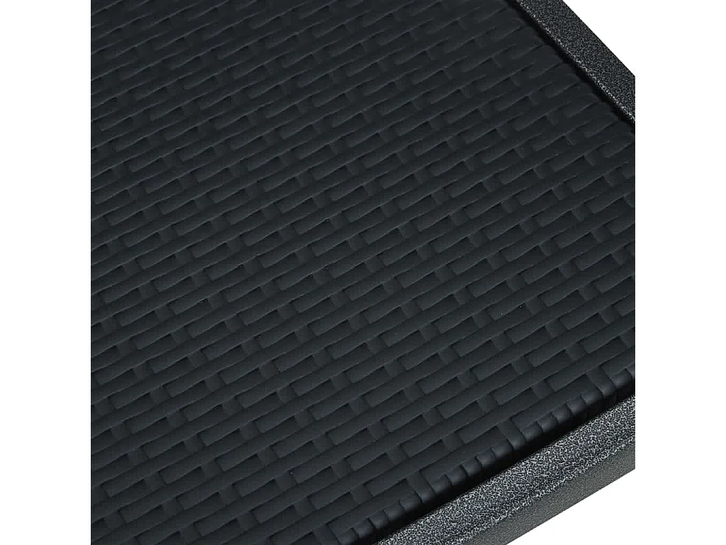 Vejby  Juego de comedor para jardín 9 piezas negro