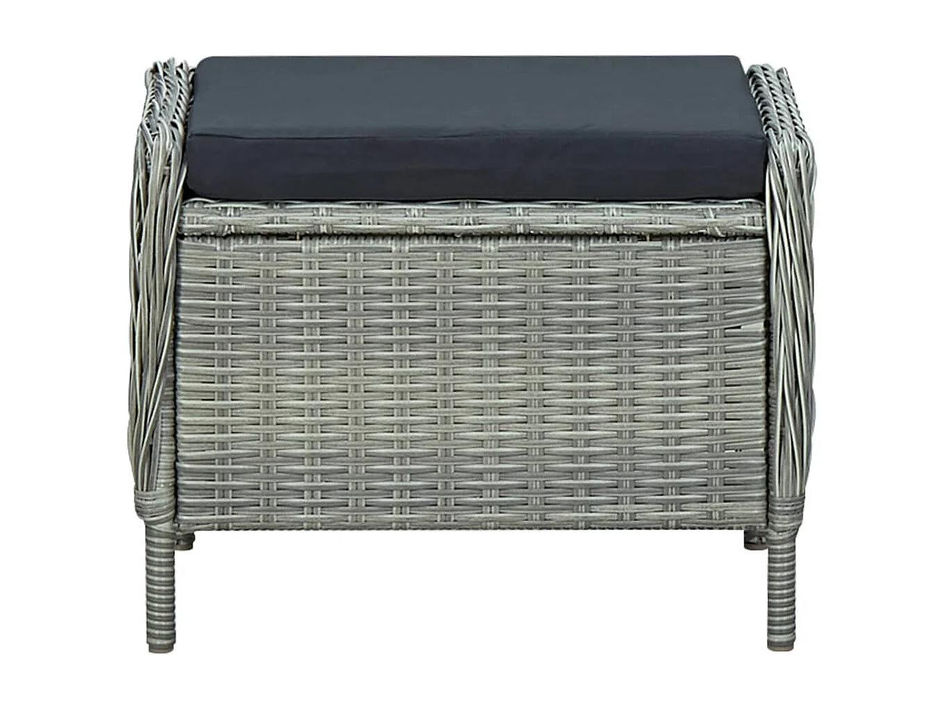 Jarek  Ensemble à manger d'extérieur et coussins 9 pcs résine tressée