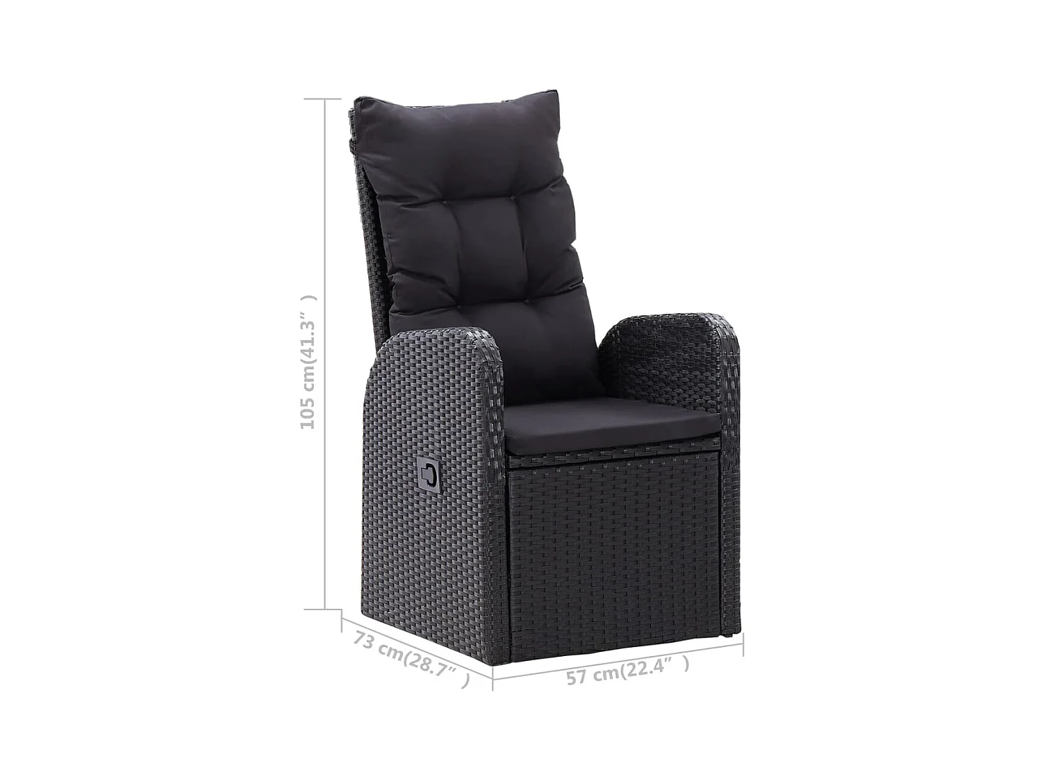 Derrik  5-delige Tuinset zwart