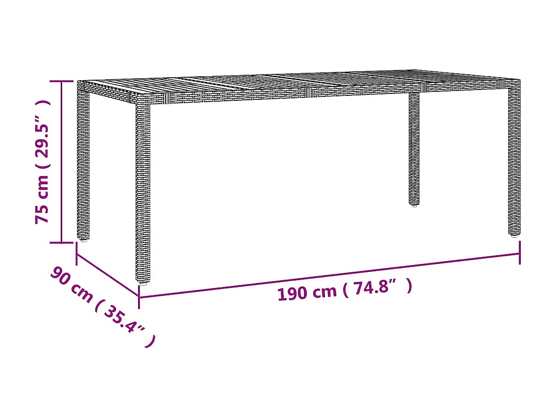 Ringsted  Ensemble à manger de jardin 9 pcs coussins gris résine tressée