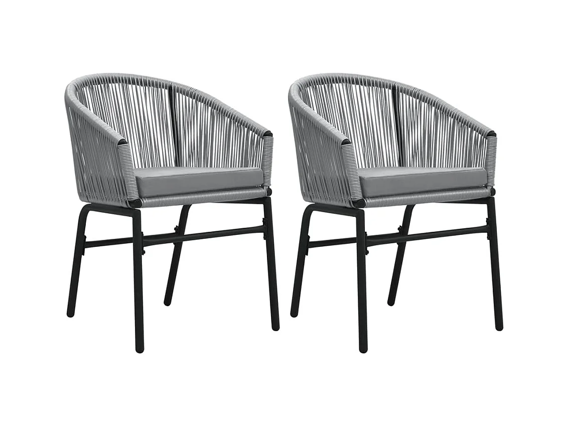 Florentin  Juego de comedor de jardín 3 piezas gris