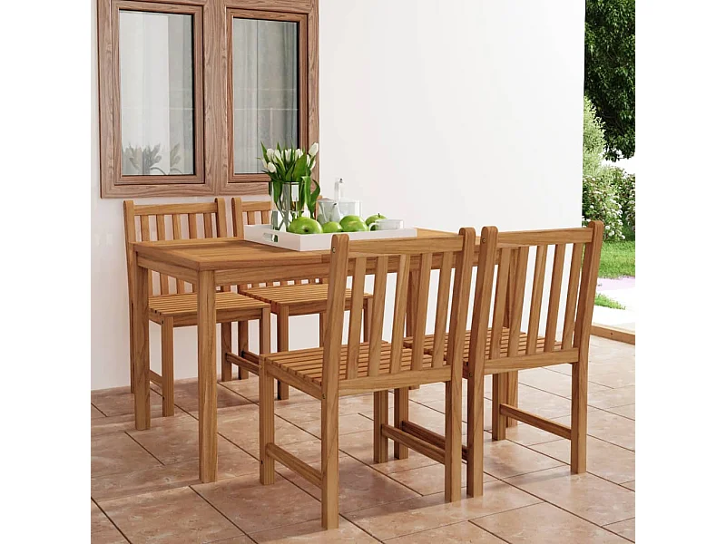 Prolenta Premium -  5-delige Tuinset massief teakhout