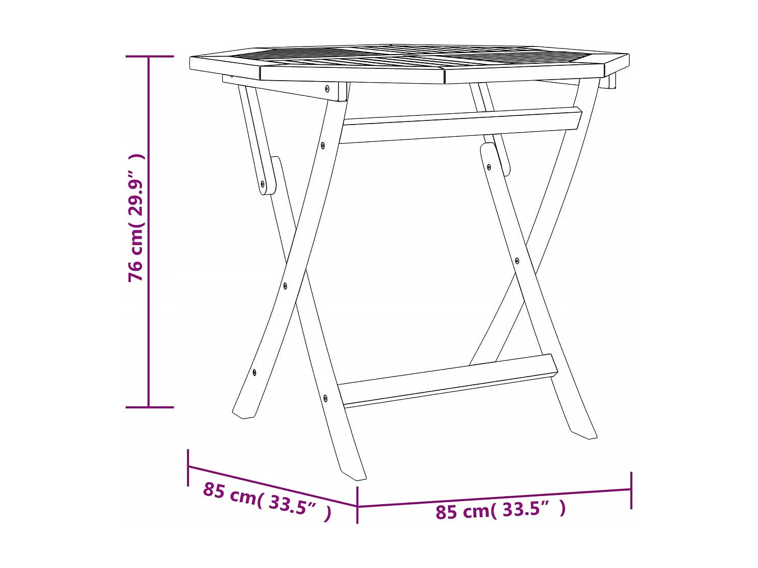 Atherton  Ensemble à manger de jardin 5 pcs Bois de teck massif