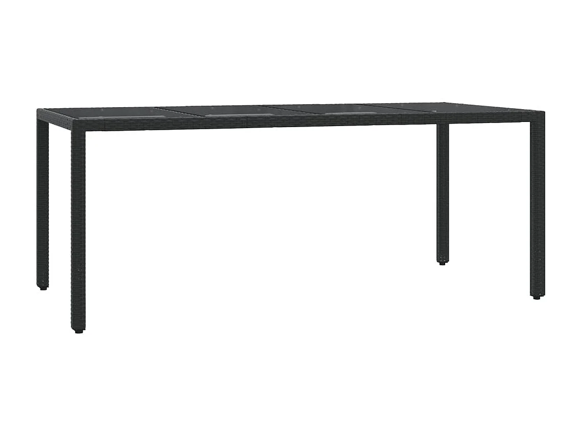 Harmelen  Ensemble à manger de jardin coussins 7pcs Noir Résine tressée