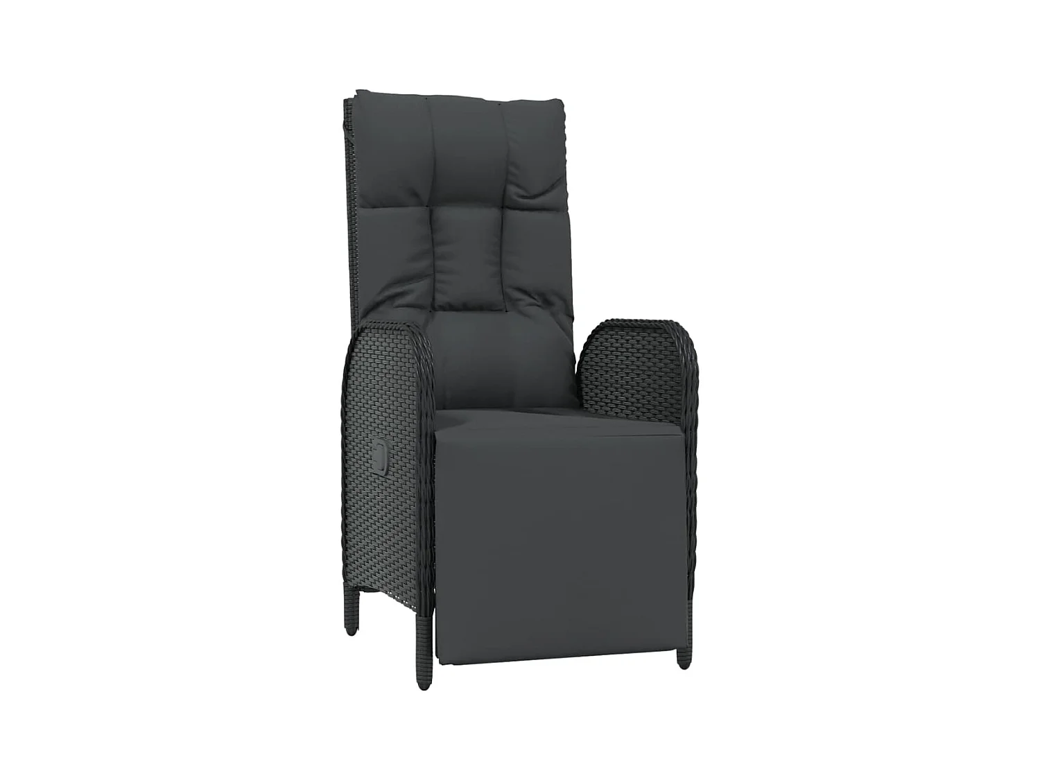 Holbaek  Ensemble à manger de jardin avec coussins 3 pcs Noir