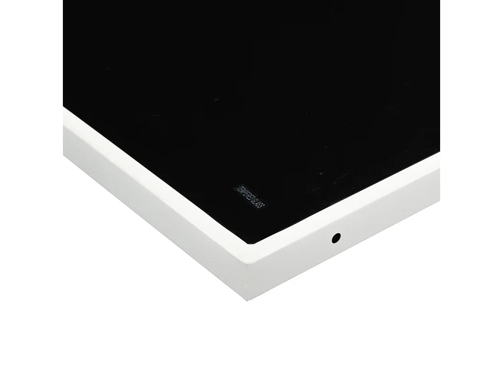 Bardstown  Ensemble à manger de jardin avec coussins 5 pcs blanc textilène