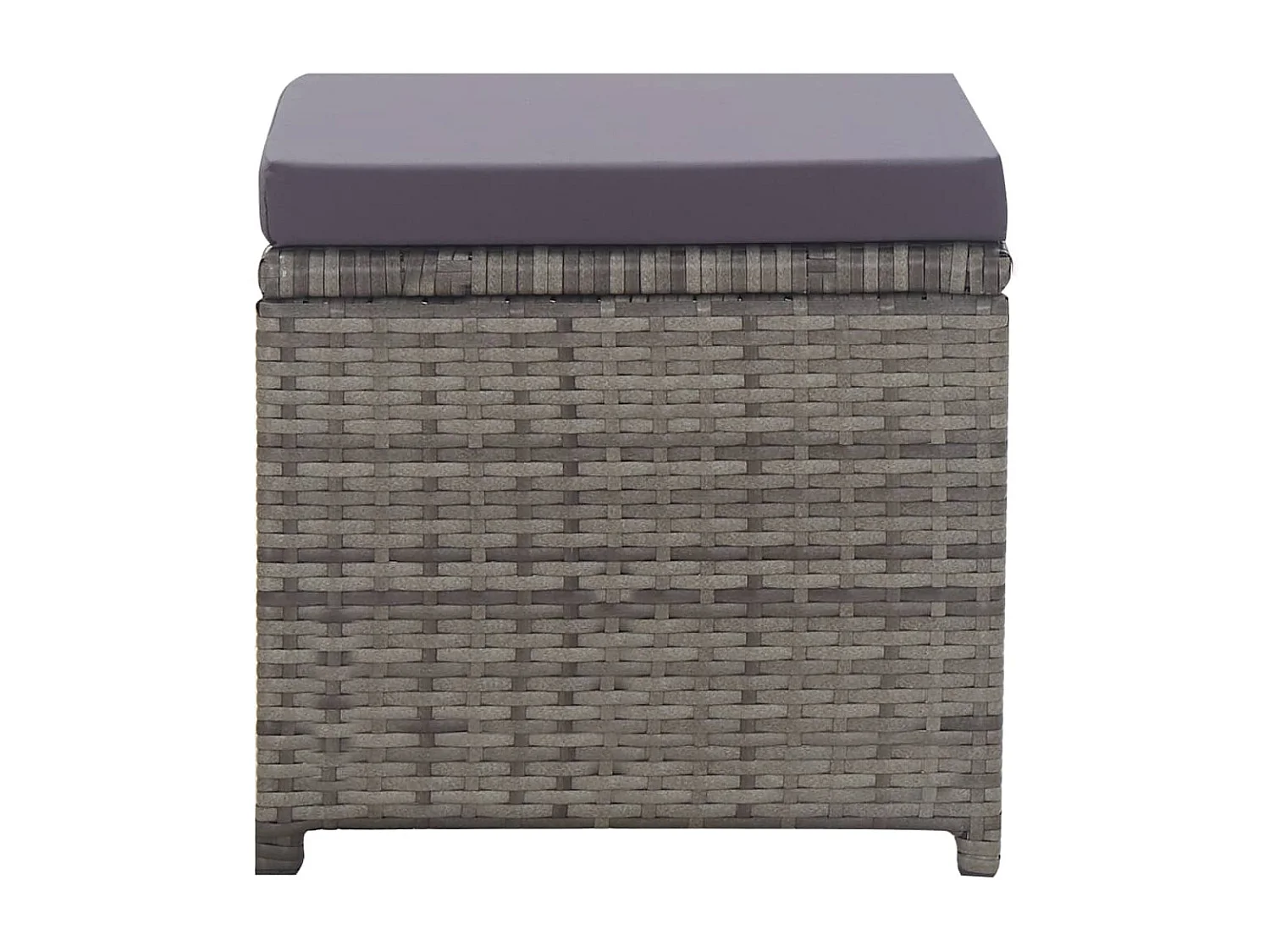 Prolenta Premium -  Set comedor jardín 5 pzas ratán sintético y madera acacia gris