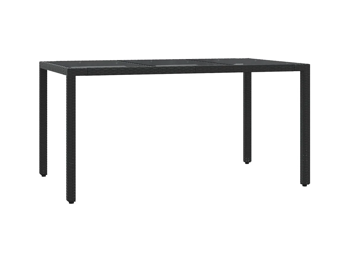 Harmelen  Ensemble à manger de jardin coussins 7pcs Noir Résine tressée
