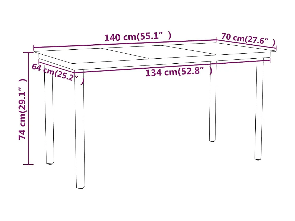Sondrio  Ensemble à manger de jardin 7 pcs Noir