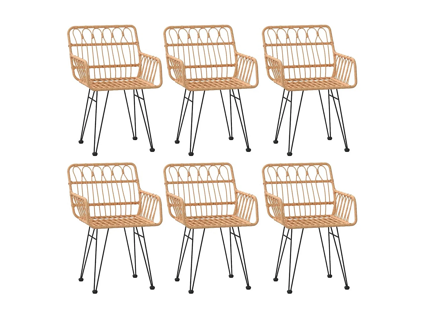 Arkadelphia  7-delige Tuinset poly rattan