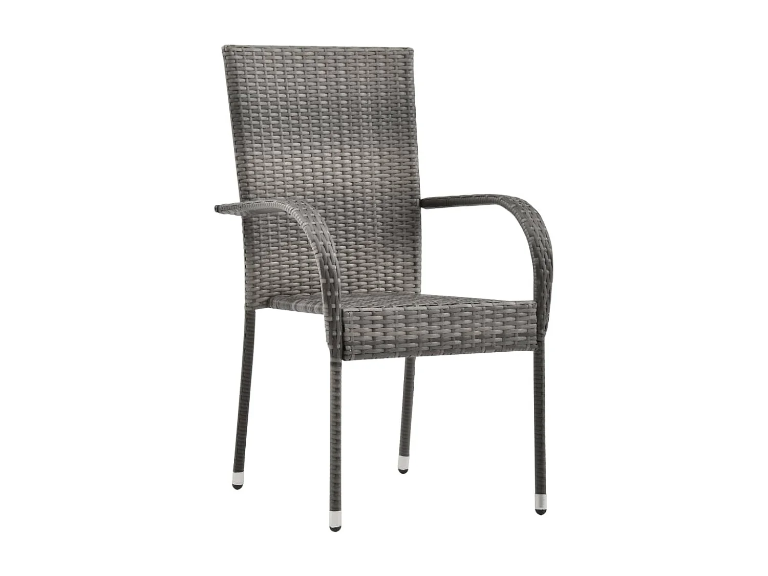 Joas  Ensemble à manger de jardin 3 pcs Gris