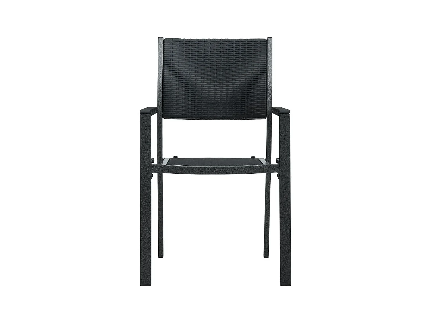 Ullira  Ensemble à manger de jardin 3 pcs Noir