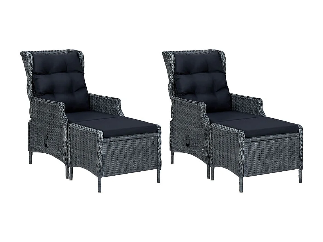 College Park  Ensemble à manger de jardin 5 pcs Gris foncé