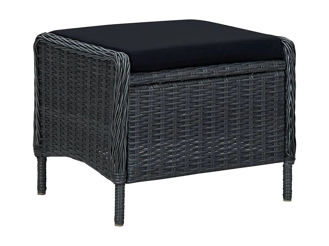 College Park  Ensemble à manger de jardin 5 pcs Gris foncé