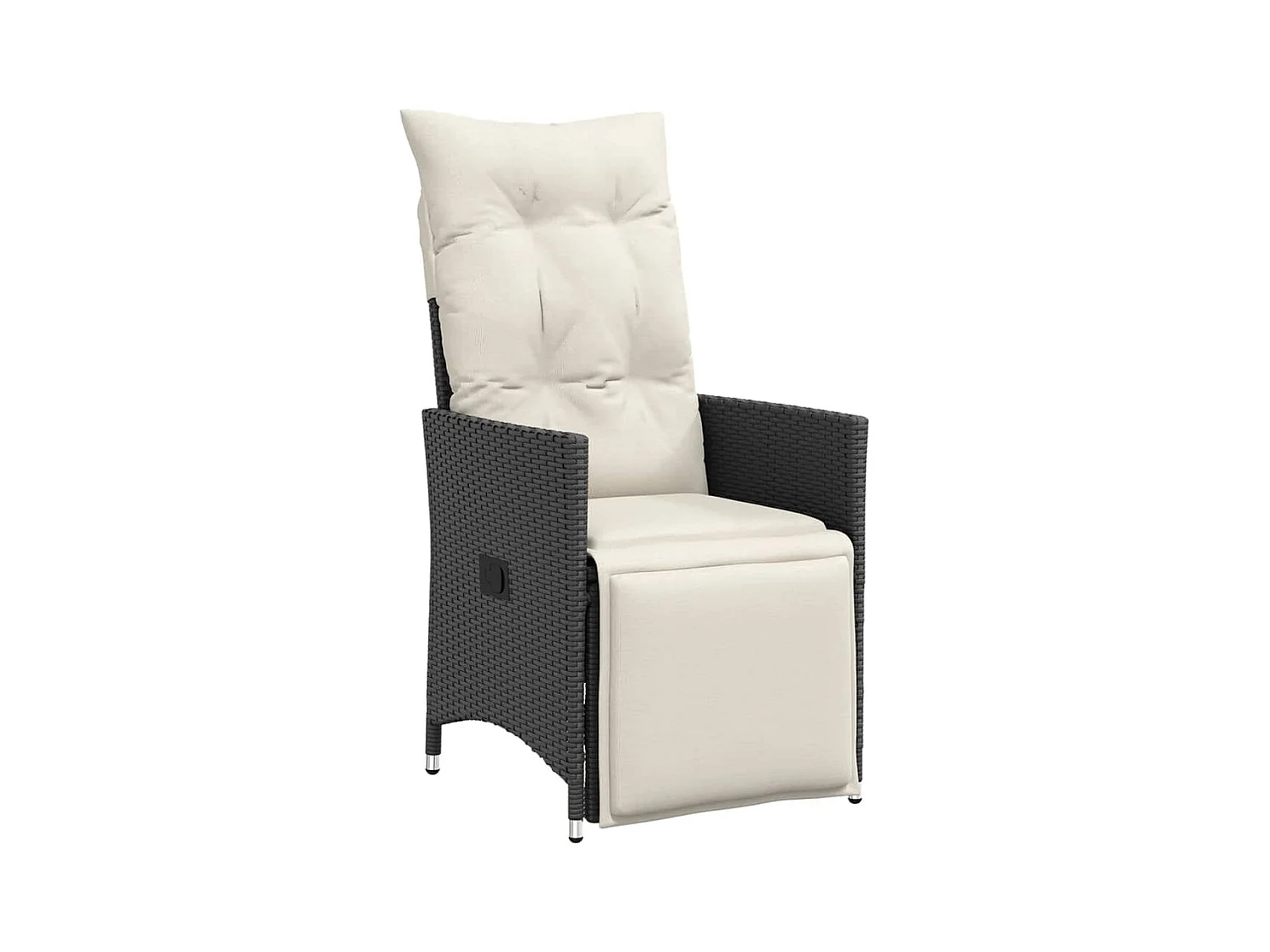 Carlisle  Ensemble à manger de jardin coussins 5pcs noir résine tressée