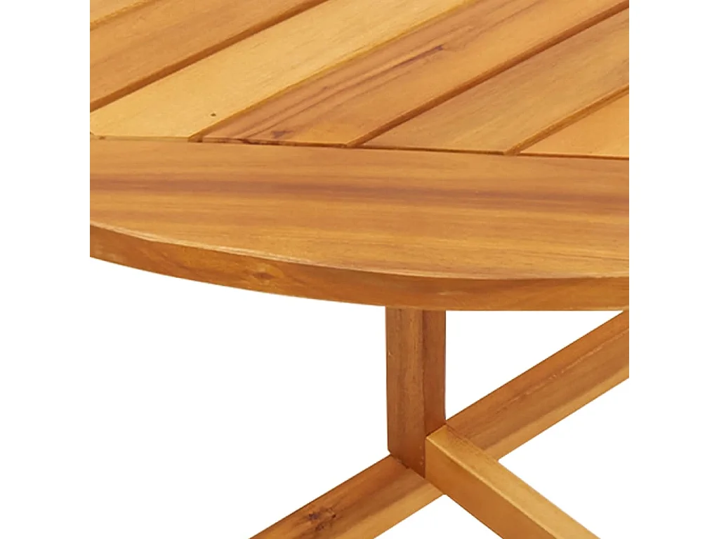 Carrick-on-Suir  Set de comedor de jardín plegable 3 pzas madera maciza acacia