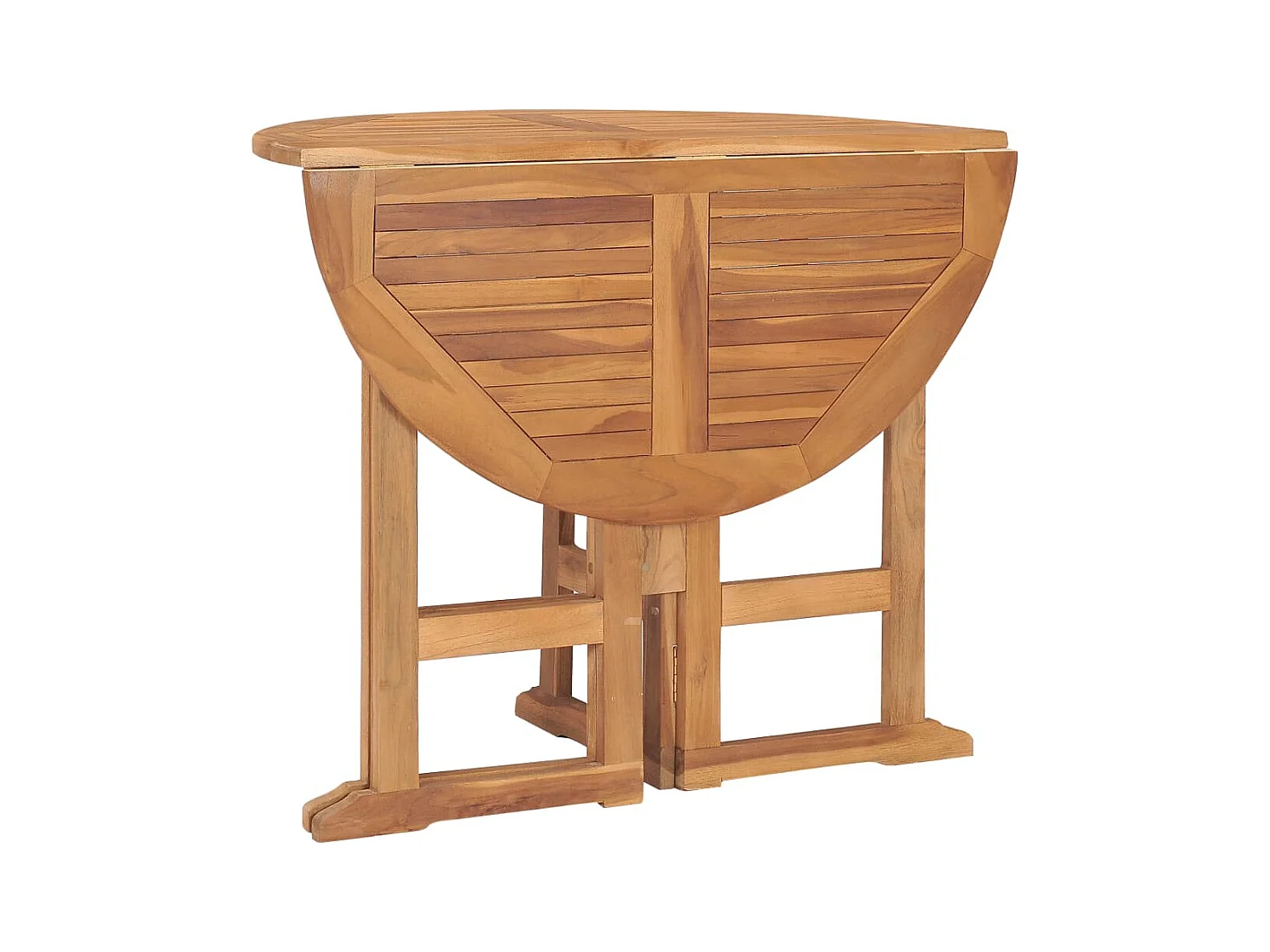 Glabbeek  Ensemble à manger d'extérieur pliable 5 pcs Bois solide de teck