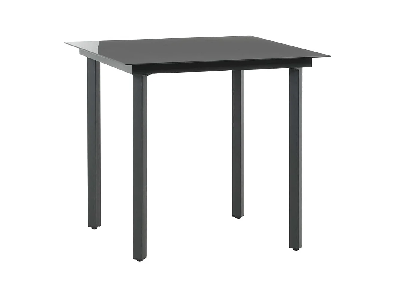 Bjornir  Ensemble à manger de jardin 5 pcs PVC résine tressée noir