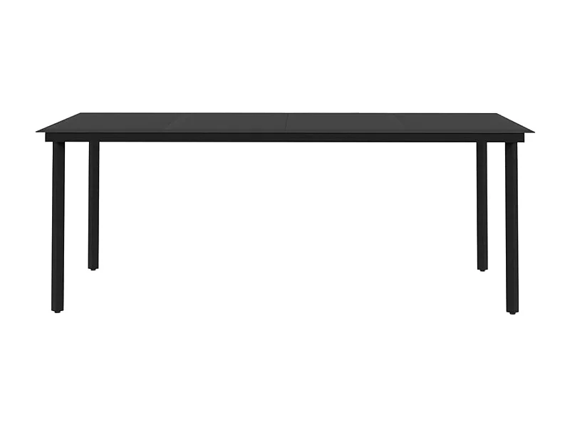 Rion  Ensemble à manger de jardin coussins 7 pcs Résine tressée Verre