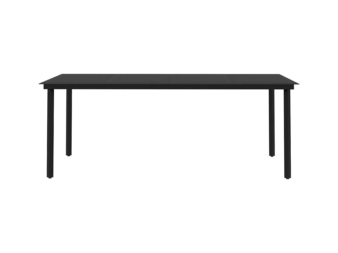 Rion  Ensemble à manger de jardin coussins 7 pcs Résine tressée Verre