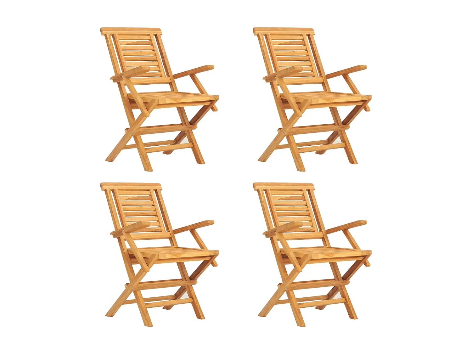 Prolenta Premium -  Ensemble à manger de jardin 5 pcs Bois de teck massif