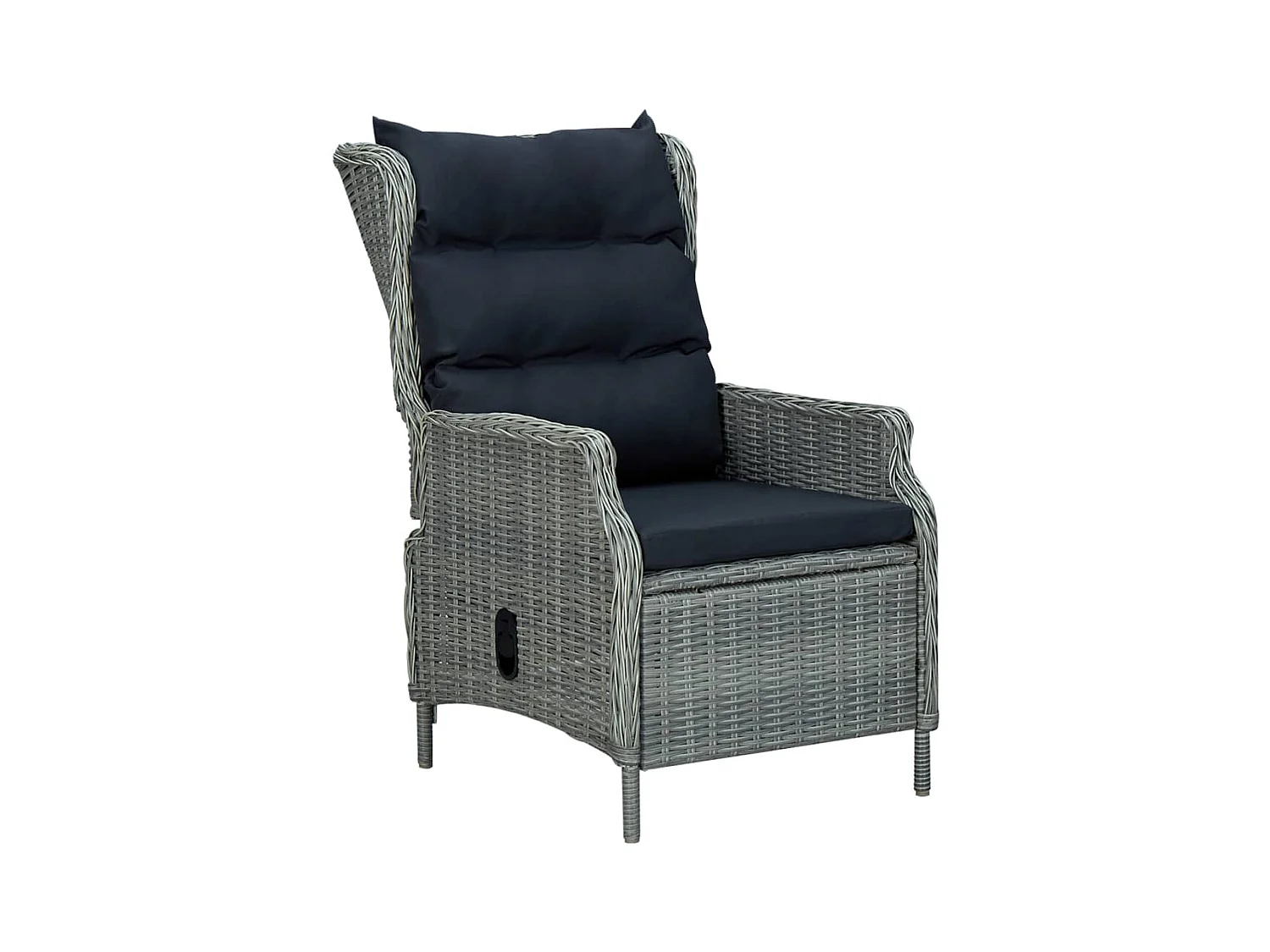 Rémi  Ensemble à manger de jardin 5 pcs Gris clair