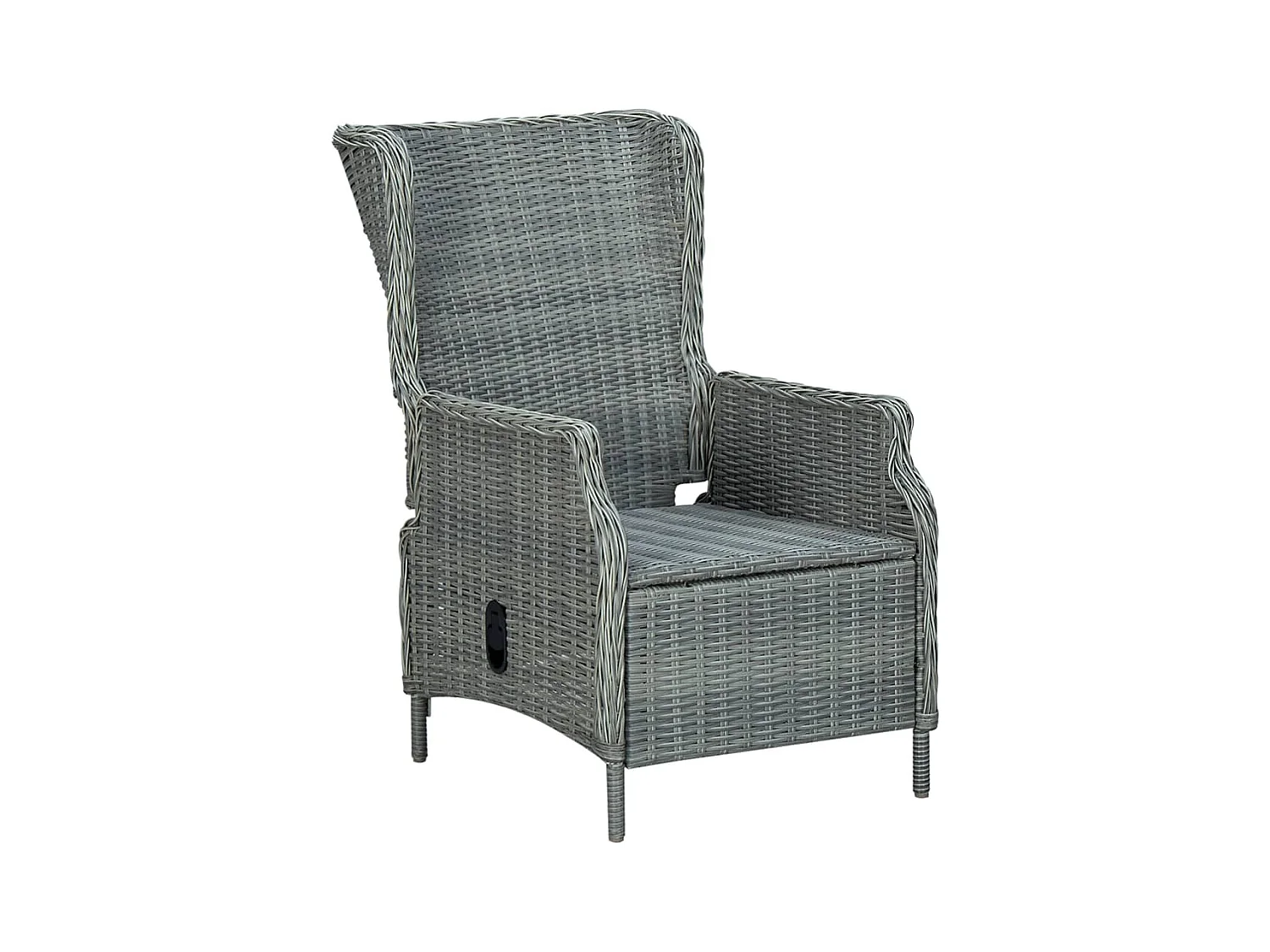 Rémi  Ensemble à manger de jardin 5 pcs Gris clair