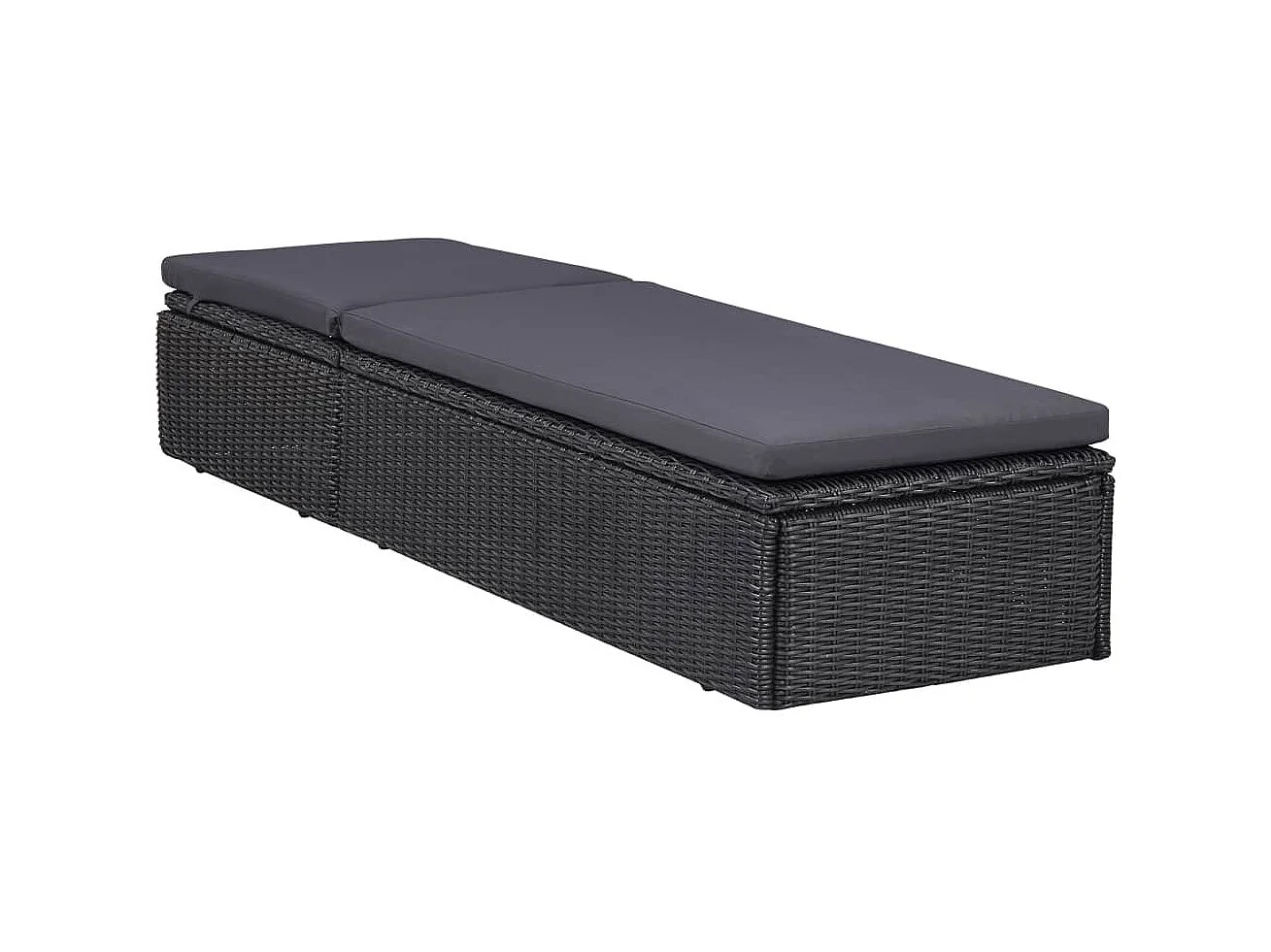 Antoine-Philippe  Ensemble à manger d'extérieur 9 pcs Résine tressée Noir