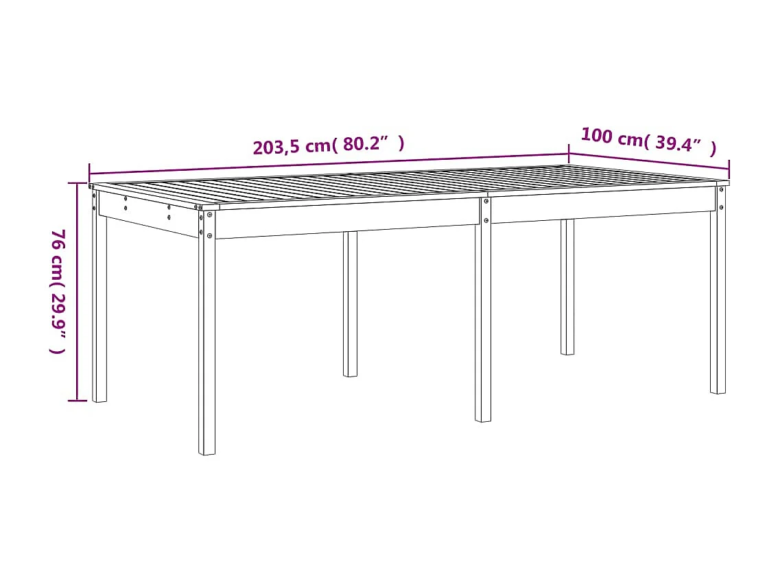 Louis-Philippe-Francis  Ensemble à manger de jardin 17 pcs blanc bois massif de pin