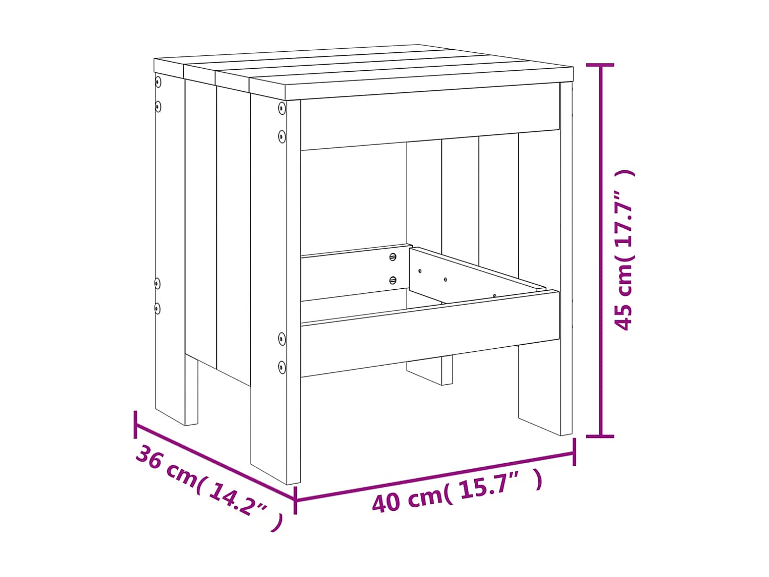 Louis-Philippe-Francis  Ensemble à manger de jardin 17 pcs blanc bois massif de pin