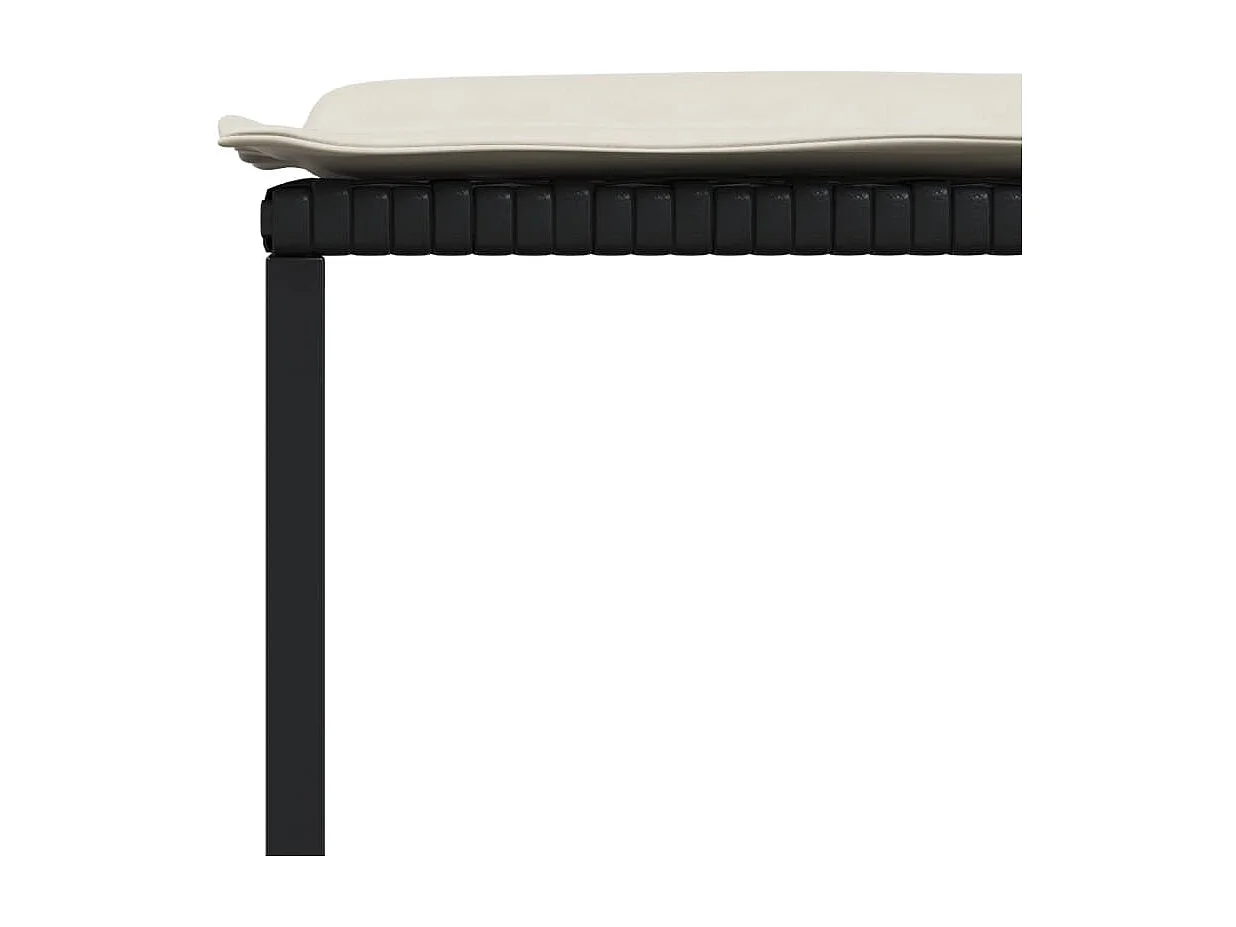 Quintus  Ensemble à manger de jardin 13 pcs coussins noir résine tressée