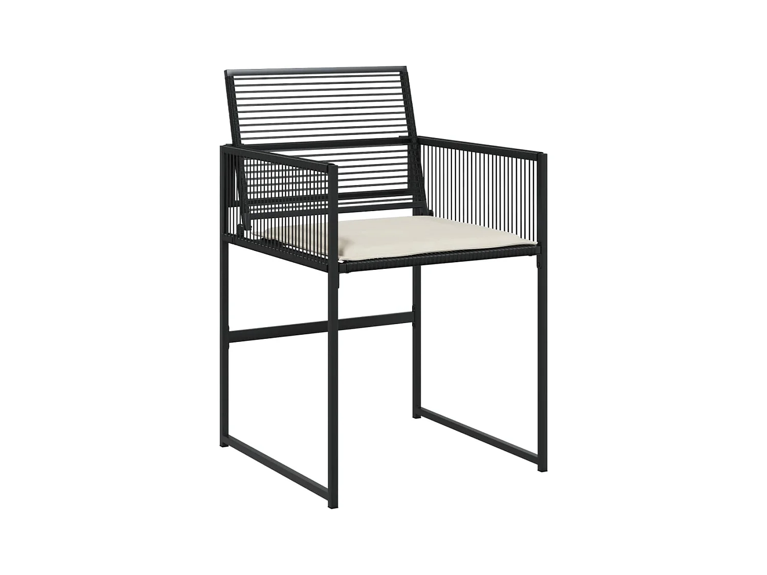 Van Nuys  11-delige Tuinset met kussens poly rattan zwart