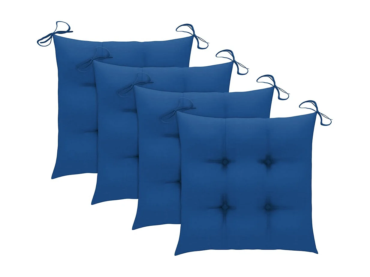 Blaire  Ensemble à manger d'extérieur pliable 5pcs avec coussins Bambou