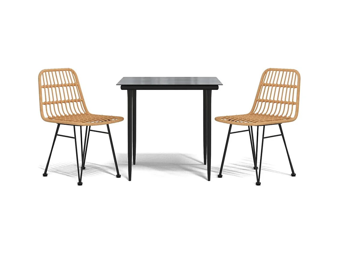 Eden Prairie  3-delige Tuinset poly rattan