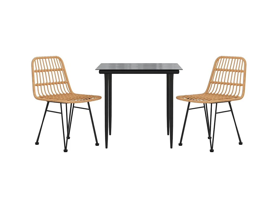 Eden Prairie  3-delige Tuinset poly rattan