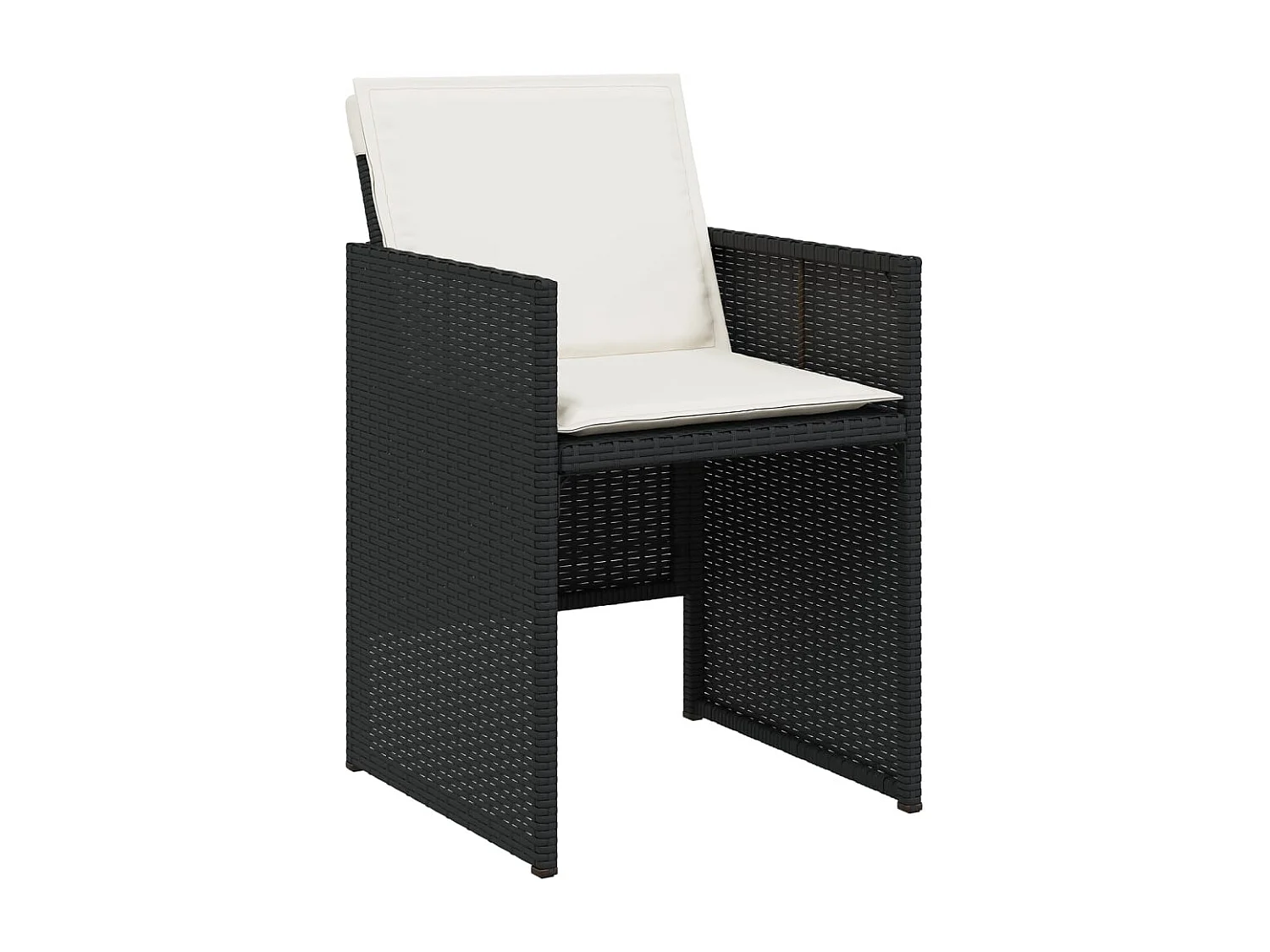 Jeroen  11-delige Tuinset met kussens poly rattan zwart