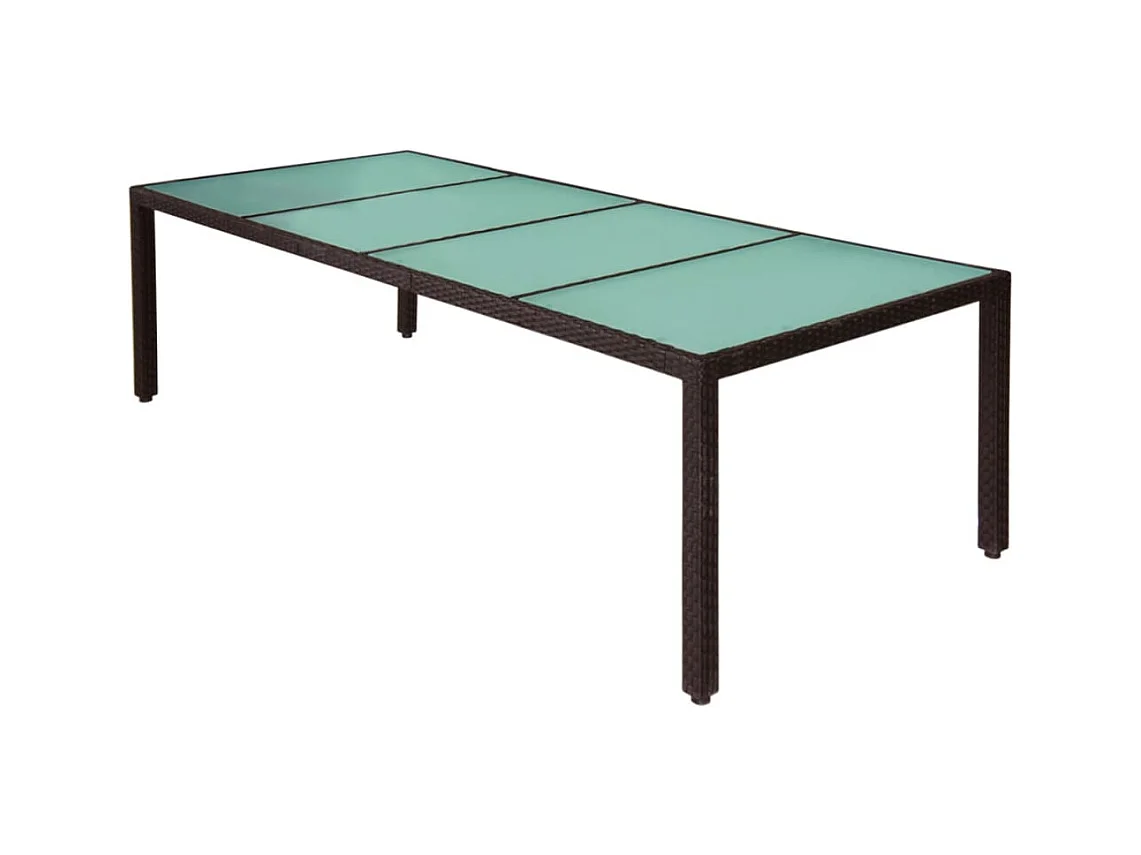 Fea  11-delige Tuinset met kussens poly rattan bruin