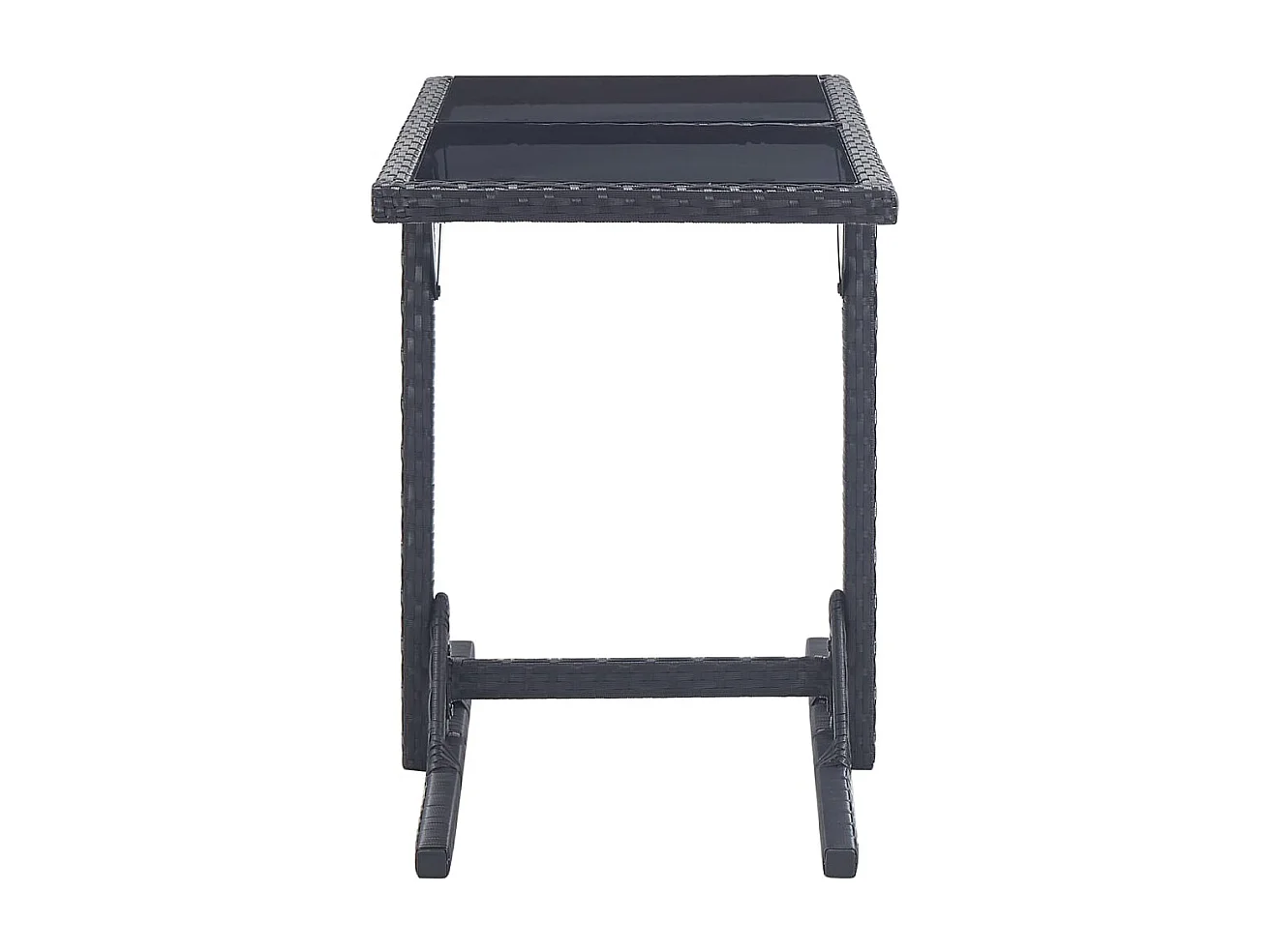 Garden Furniture -  Ensemble à manger de jardin 3 pcs Noir